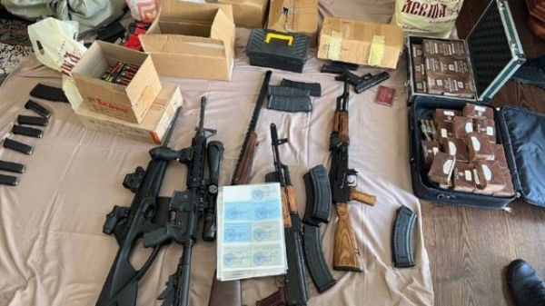 Weapons allegedly found in Yevgeny Prigozhin's home