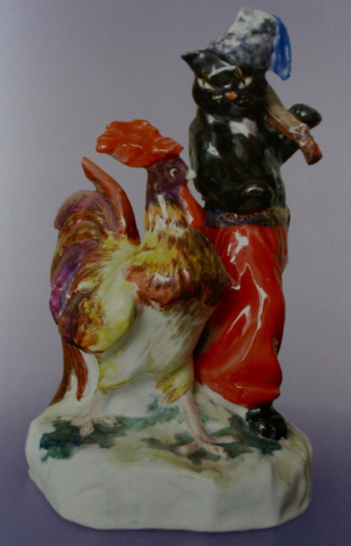 В. Щербина. «Котик і півник». Баранівський фарфоровий завод. 1954