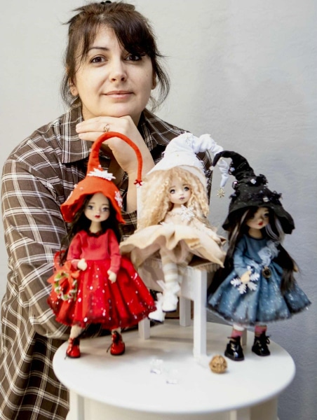 Катерина Бойко: «Лялечки з цієї колекції казкові та чарівні, особливо якщо поєднати їх з новорічним декором, гірляндами, свічками»