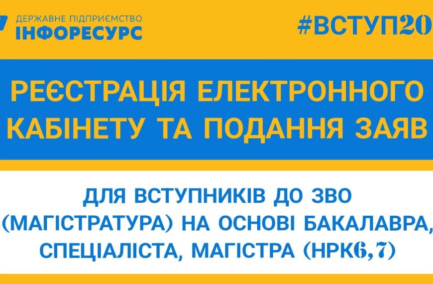 В Україні розпочався прийом заяв у магістратуру