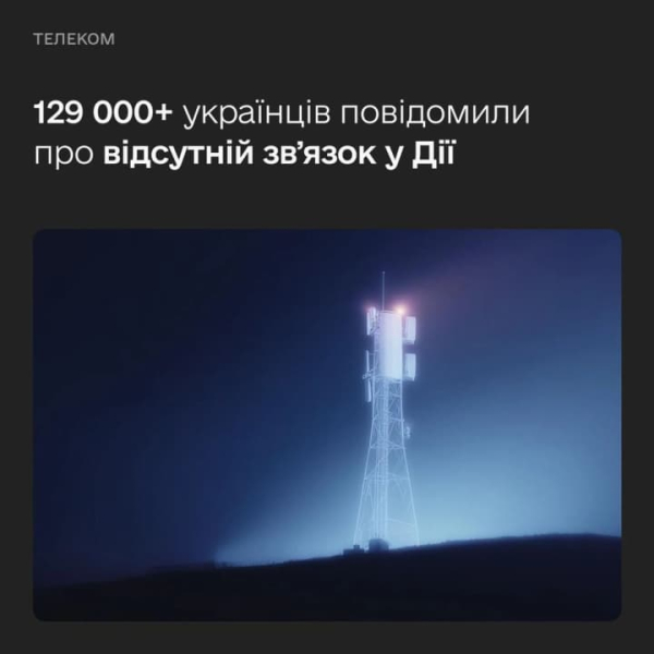 Зникає звʼязок чи інтернет: українців закликали повідомляти про проблему в Дії