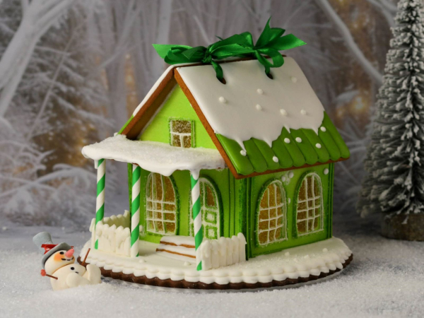 Життєрадісний сніговик надає композиції особливого колориту