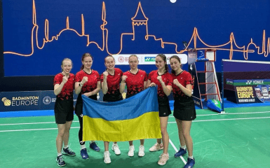 Команда України сенсаційно виборола “бронзу” на Євро-2026 з бадмінтону