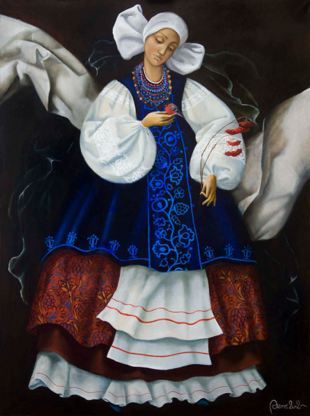 Зима у серії «Пори року», за словами української мисткині, постає як стан глибокої тиші