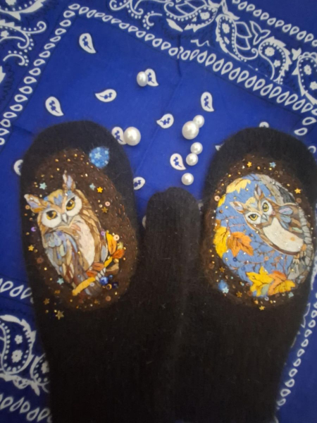 Ці рукавички з совою – символом мудрості та життєвої інтуїції – дуже гарний аксесуар