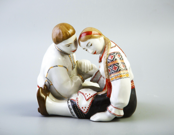 Л. Івковська. Побачення. Київ. 1960. Національний музей декоративного мистецтва України