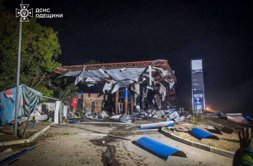 Внаслідок російської атаки на Одещині зруйновано станцію UKRNAFTA (фото)