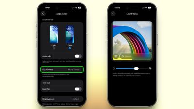 Налаштування прозорості Liquid Glass в iOS 27