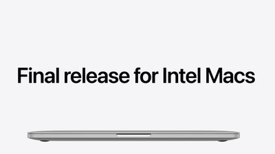 Mac з повідомленням про відмову від підтримки Intel