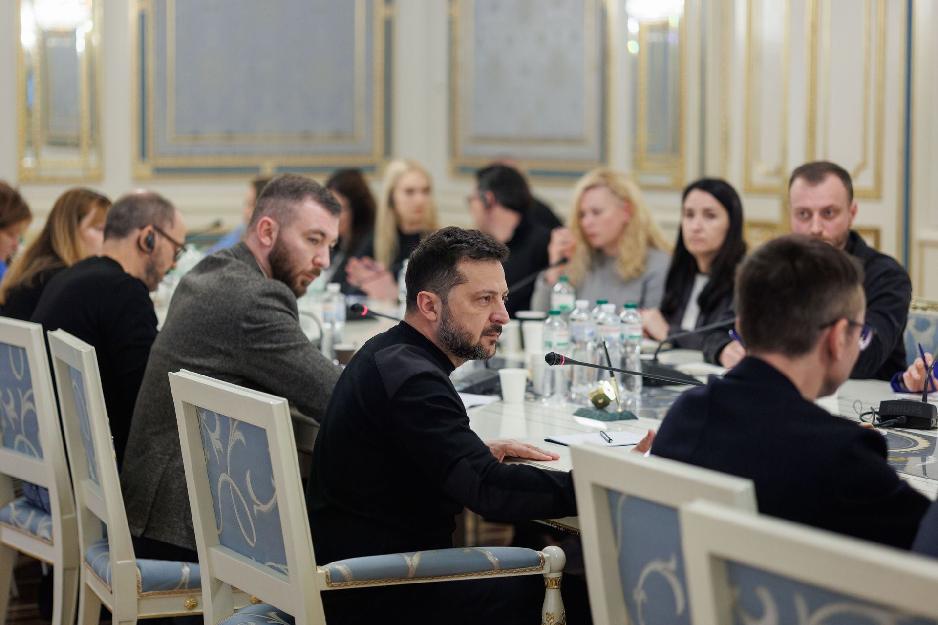 Президент Володимир Зеленський під час пресбрифінгу в Києві 27 жовтня 2026 року.
