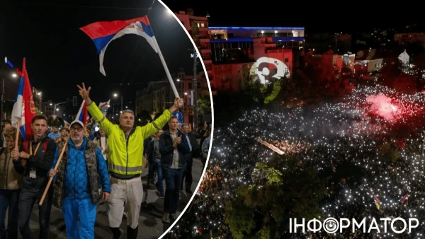Тисячі сербів вийшли на вулиці Белграда, вимагаючи політичних змін перед виборами